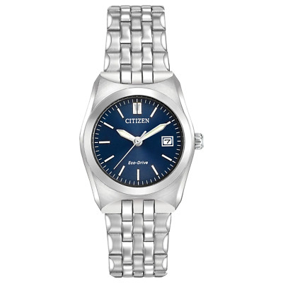 New- Citizen Drive Blue Dial Eco-Drive Ladies 28mm Watch EW2290-54L, MSRP $325