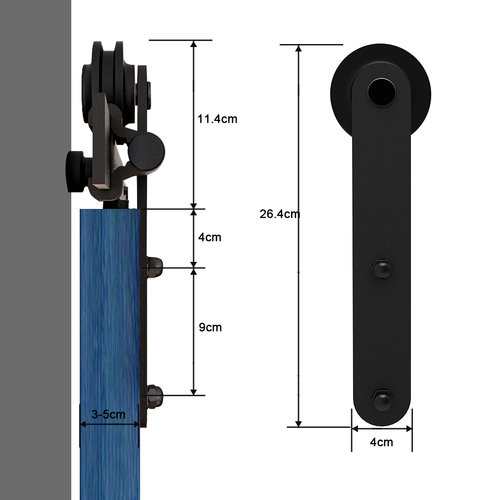 4-20FT Sliding Barn Door Hardware Closet Track for Single/Double Bypass Door Kit - Picture 22 of 37