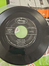 Patti Page Trust In Me Under The Sun Valley/ Trust In Me Moon Vinyl, Mercury 45