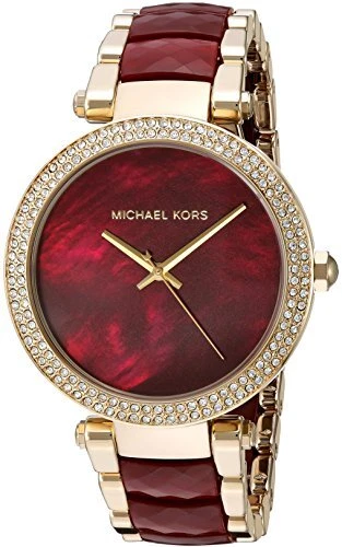 Orologio Michael Kors donna Parker rosso e oro MK6427