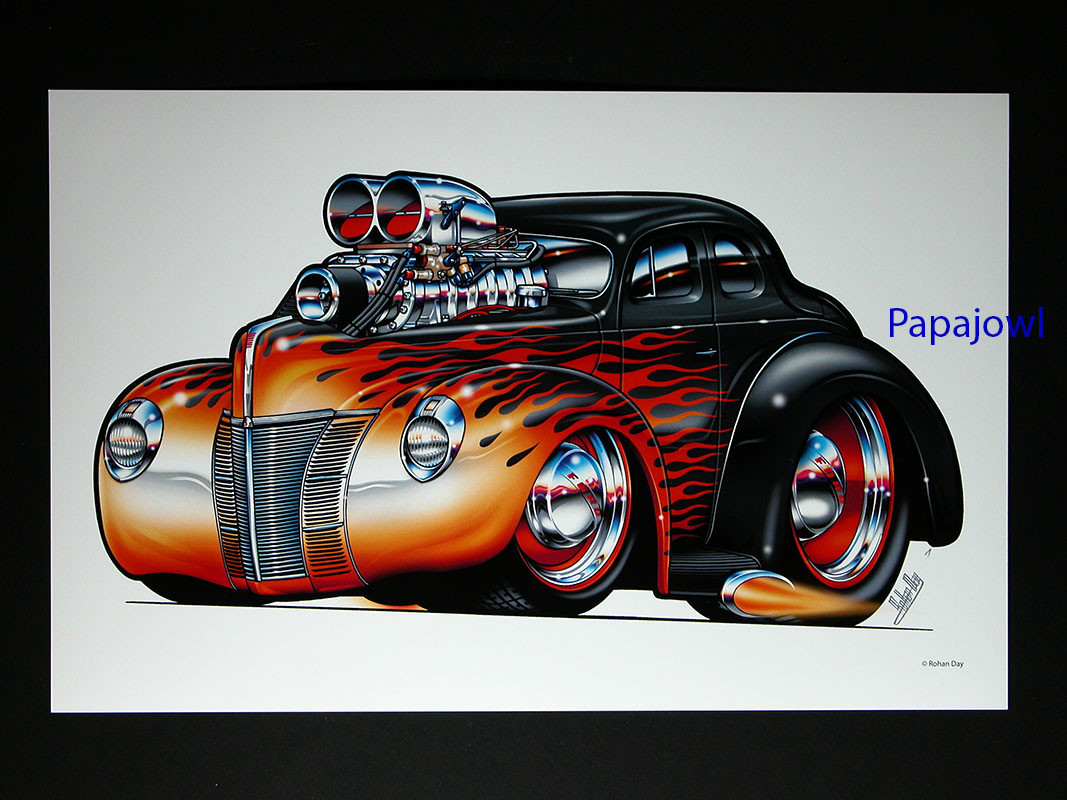 6) Street Beasts Muscle Machines Prints Art Drawn By Rohan Day 11