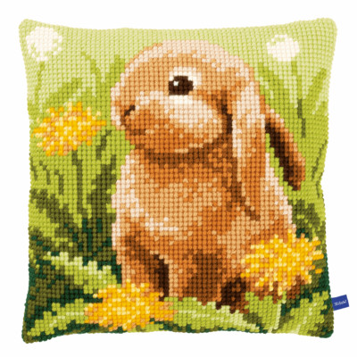 Vervaco Kreuzstich-Set: Kissen: Kleiner Hase
