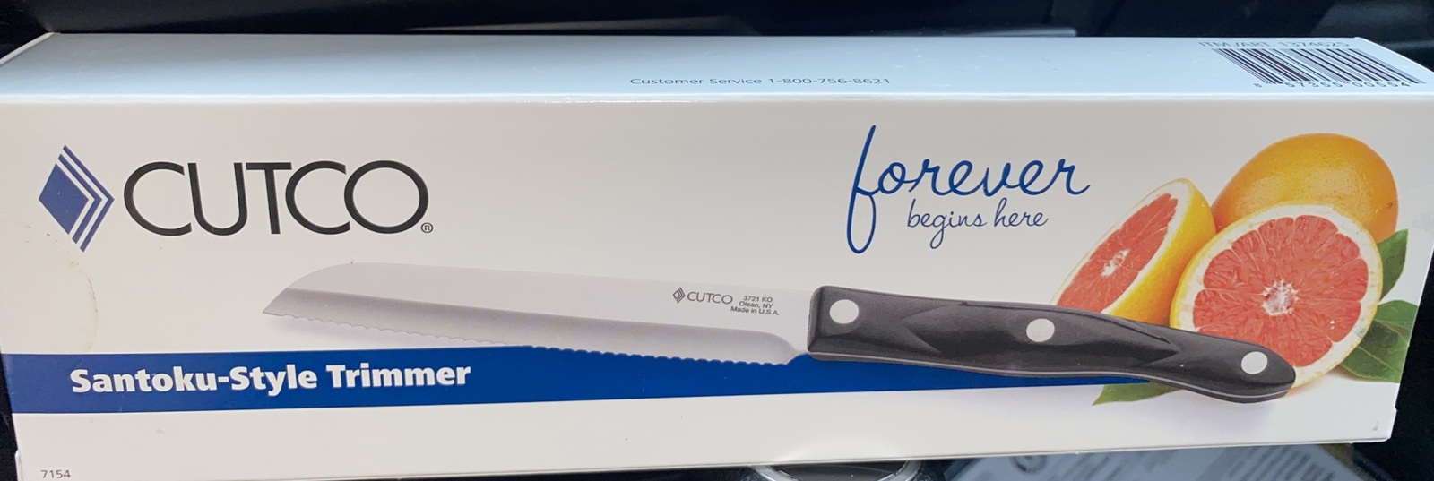 CUTCO Black handle 3721 SANTOKU STYLE TRIMMER KNIFE eBay