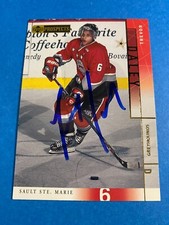 TREVOR DALEY 2000-01 UD PROSPECTS CHL AUTO SIGNED DALLAS STARS PENGUINS WINGS