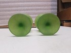 Lot of 2 Olive Gree Pedistal Grape Goblets — photo 8