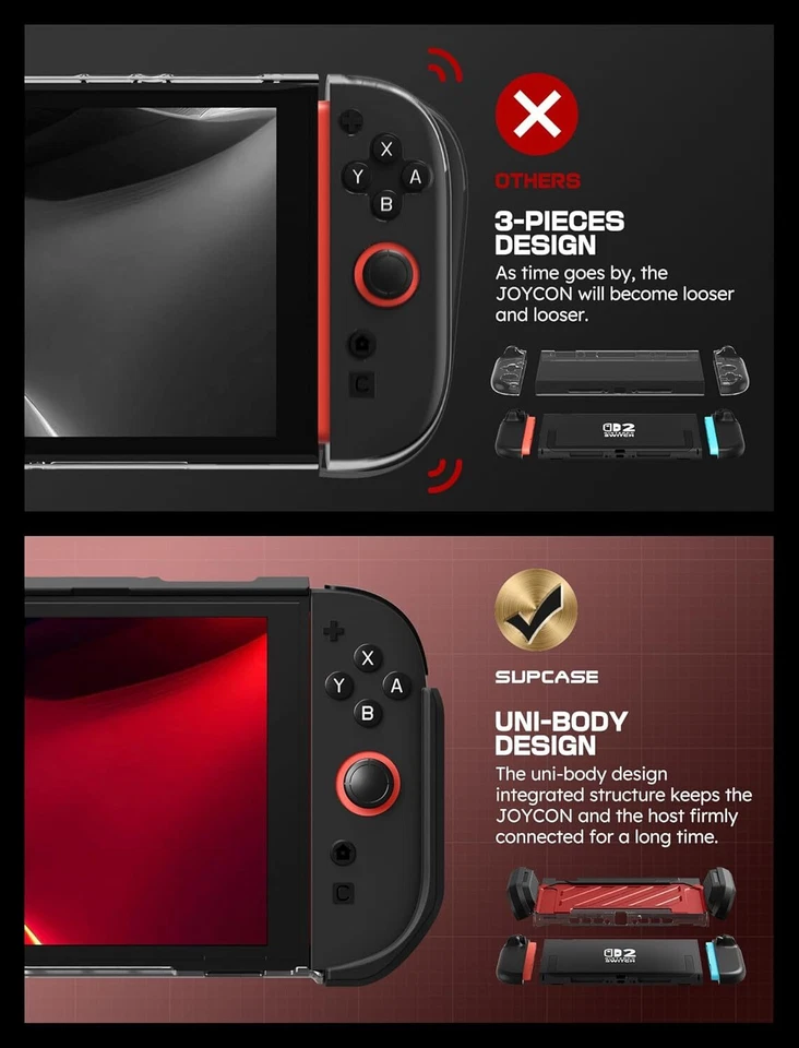 SUPCASE for Nintendo Switch 2 (2025) Dockable Case Magnetic Joy-Con Friendly NEW - Image 4 of 4