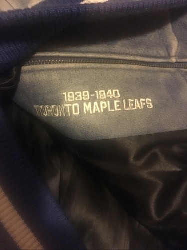 Mitchell & Ness 2xl 52 Toronto Maple Leafs Hockey Leather Jacket 1939-1940 NHL - Picture 6 of 9