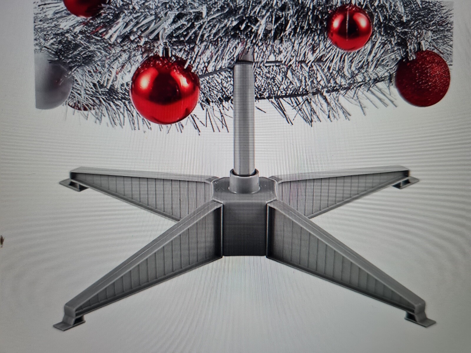 6FT TREVALLI ARTIFICIAL SILVER TINSEL POPUP PRELIT/DECORATED