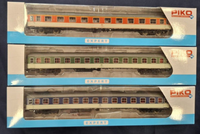 Piko H0 IN Set 3 X Pop Car DB Epoch 4 Good Used IN Original Box With Kk + Nem