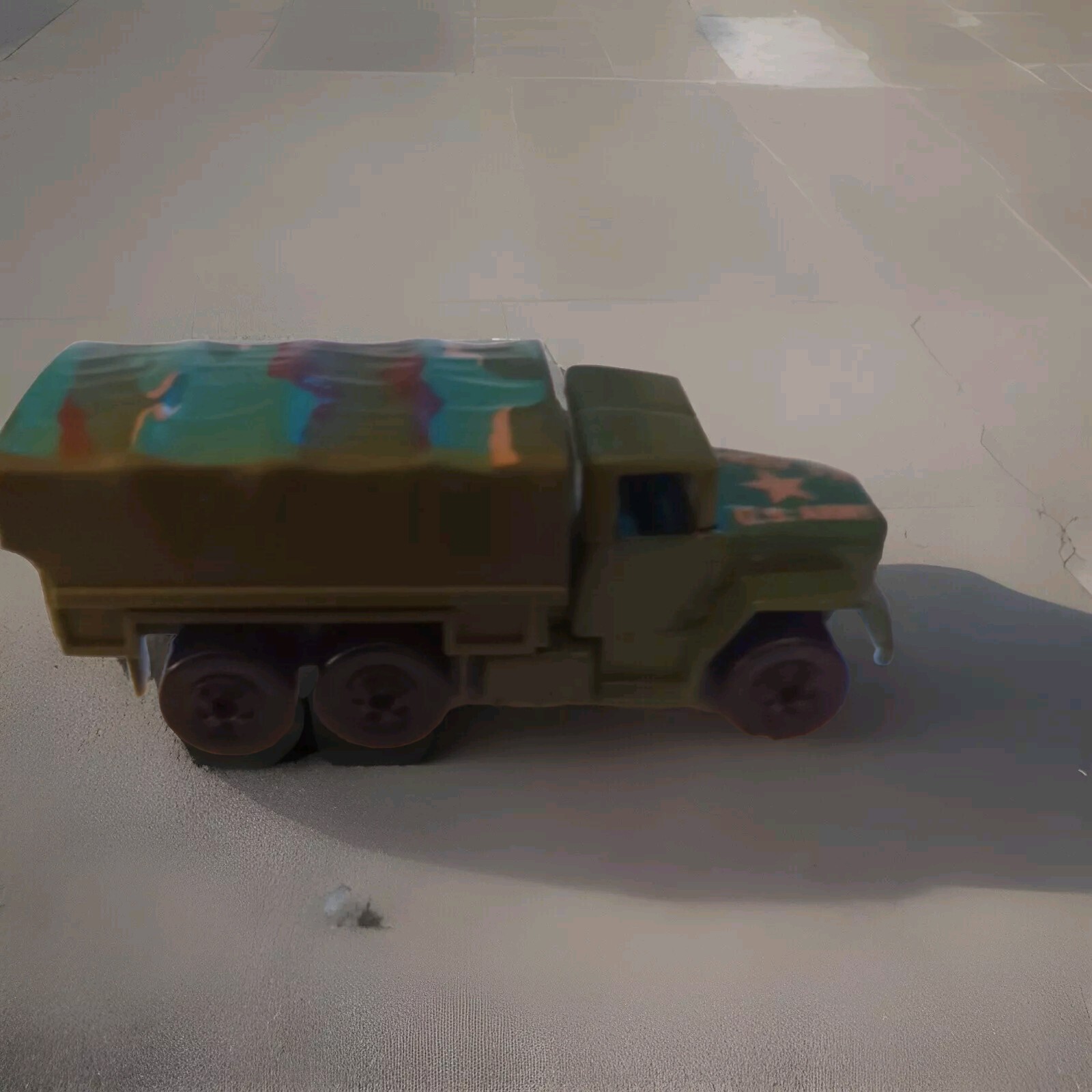 Hot Wheels Vintage 1983 U.S. Army Troop Supply Truck Transporter Military