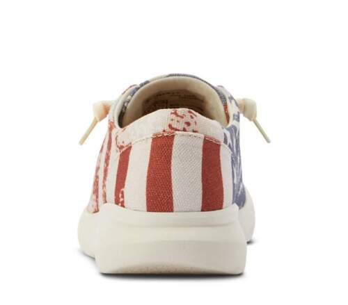 Ariat Ladies Hilo Distressed Flag Patriotic Casual Flats Shoes #10040317 ~ NEW - Picture 2 of 6