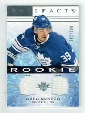 14-15 UD Upper Deck Artifacts  Greg McKegg  /399  Rookie  Dual Jerseys