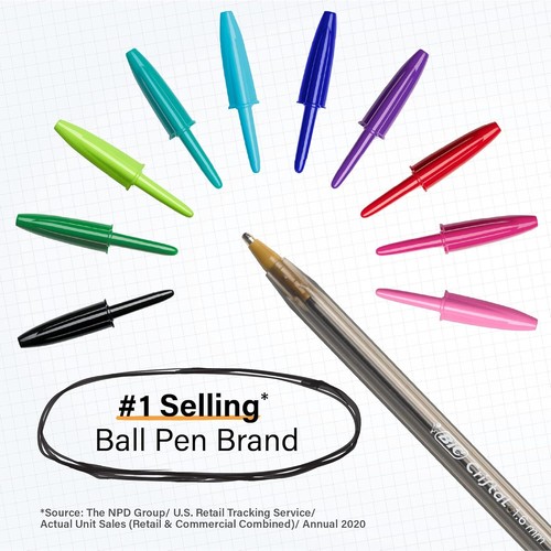Bolígrafos BIC Cristal Xtra Bold, 24 unidades (paquete de 1), surtidos - Imagen 5 de 7