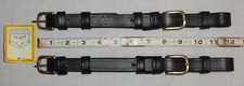 Pair NOS Ideal Equestrian Leather Carriage Driving Cob Size Open Cheek Straps