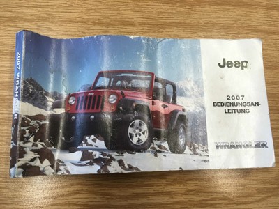 Jeep Wrangler JK Year 07 Operating Instructions Log Book Bordheft Used