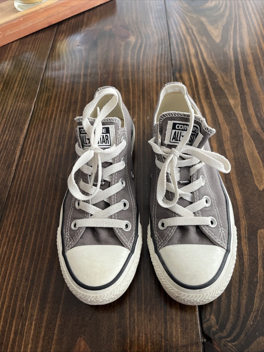 Converse All Star Chuck Taylor Shoes M4 W6 Gray Low Top Sneakers