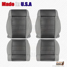 2007 Fits Jeep Wrangler Front Driver Passenger Vinyl Seat Cover 2 Tone Gray