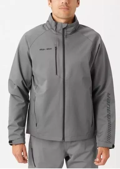 BAUER SUPREME LIGHTWEIGHT TEAM JACKET   YOUTH SMALL   GREY   NEW WITH TAGS