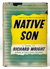 Richard Wright - Native Son - TRUE 1st 1st STATE Book & DJ - African American