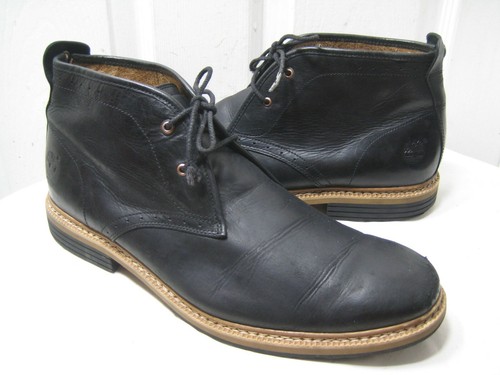 Timberland Black Leather West Haven Chukka Boots Men’s Shoes Size 46 / 12.