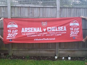 ARSENAL Vs CHELSEA FA CUP FINAL 2017 'HUGE' 10ft WEMBLEY ...