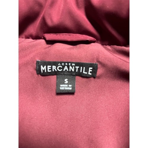 Womens Puffer Vest Small Quilted Sleeveless J Crew Mercantile Maroon - Picture 10 of 12