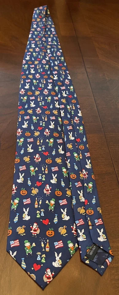 Corbata de cuello Alynn azul hecha a mano 100 % seda para hombre hecha en China Foto 3 de 4