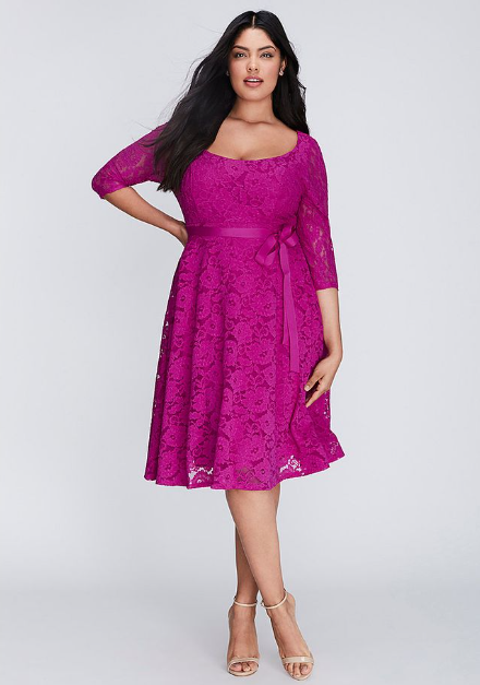 Wedding Lane Bryant Formal Dress Lane Bryant Floral Lace Fit Flare