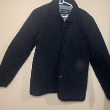 Nordic Lights Womens Size Medium Jacket Black Button Front Casual Vintage