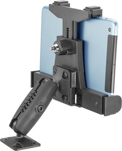 Universal 7"-10" Locking Tablet Base Mount - Perfect for Work & ELD Applications - Picture 3 of 10