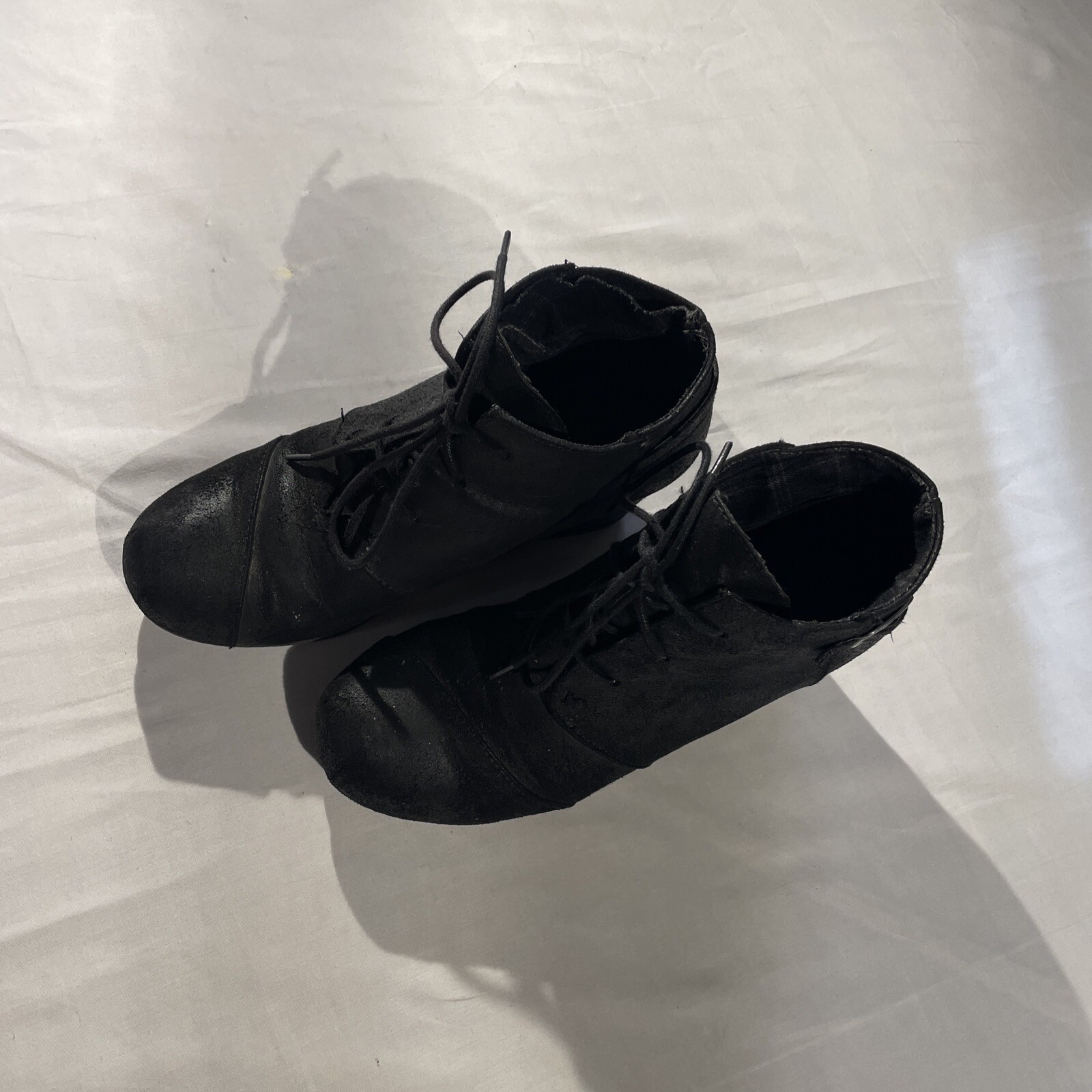 maurices womens black wedges size 7 | eBay