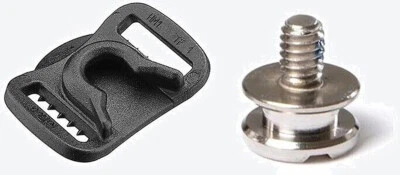 Bauer Hockey Helmet Sliding Plastic Buckle & Stud Helmet Hardware