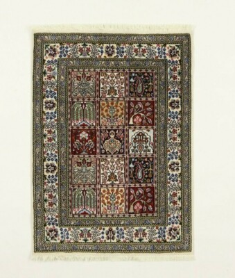 Wunderschöner Teppich Super Moud  mit Seide 115 x 83 cm handgeknüpft Top