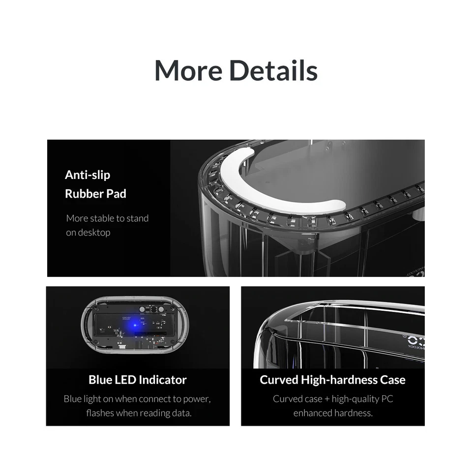 ORICO USB 3.1 (10Gbps) Hard Drive Docking Station for 2.5/3.5" Inch SATA SSD HDD - Image 4 of 4