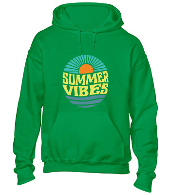 SOMMER VIBES HOODY HOODIE FREIZEIT DESIGN COOLES TOP STRAND URLAUB MODE NEU