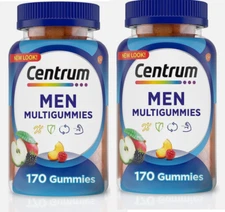 (Pack 2) Centrum MultiGummies Multivitamin for Men, 170 Ea