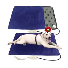 Pet Heating pad for Large Dog cat Heated Bed Dog Heating pad 34" x 21" with S...