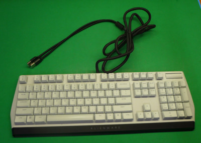GENUINE Alienware Low Profile RGB Mechanical White Gaming Keyboard ...