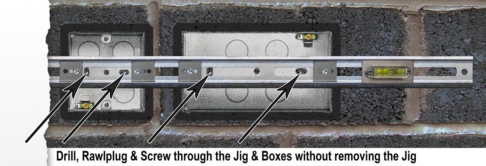 Electricians Socket Pattress Box Mounting Levelling Template Jig