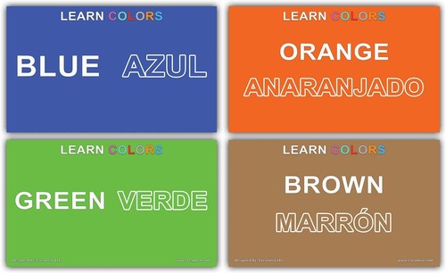 Spanish Vocabulary Flashcards (12 cards x 2 set ) - 第 5/8 張圖片