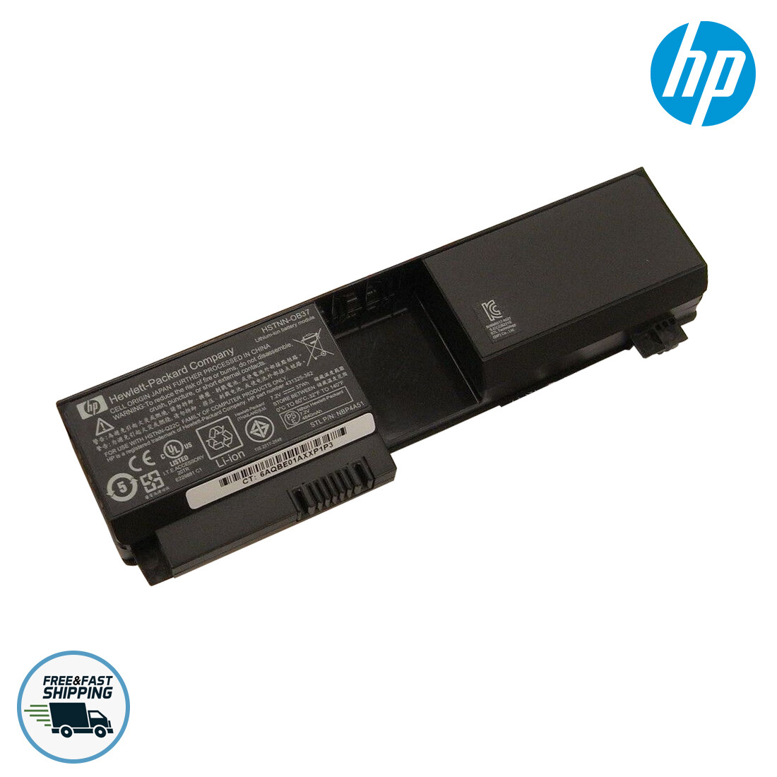 HP Replacement Laptop Li-ion Battery 4Cells 37wh, 4840mAh