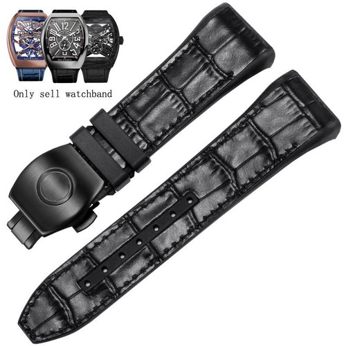 28mm Folding Buckle Watchband For Franck Muller V45 Series Watch Repair Strap - Picture 34 of 47