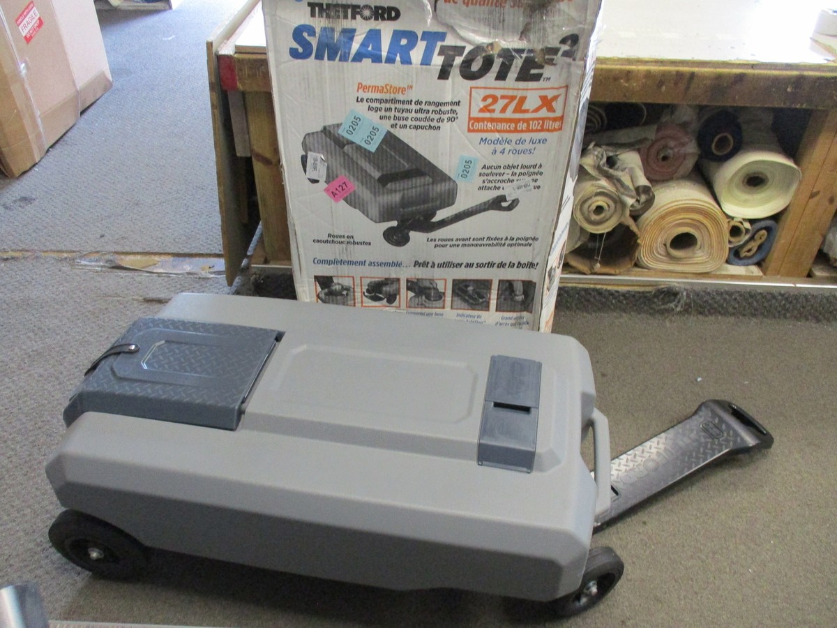 THETFORD SMART TOTE 2 DELUXE 27 LX 4 WHEEL WASTE TANK GRAY