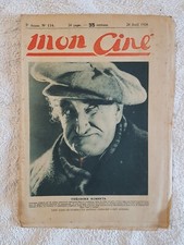 MON CINE N°114 24/4/1924 THEODORE ROBERTS LUCIEN DALSACE FRANCINE MUSSEY DOLLY D