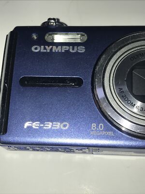 Olympus FE FE-330 8.0MP Blue Digital Camera With Battery | eBay