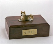 Husky, Red Stand Pet Cremation Urn Available in 3 Different Colors  4 Sizes