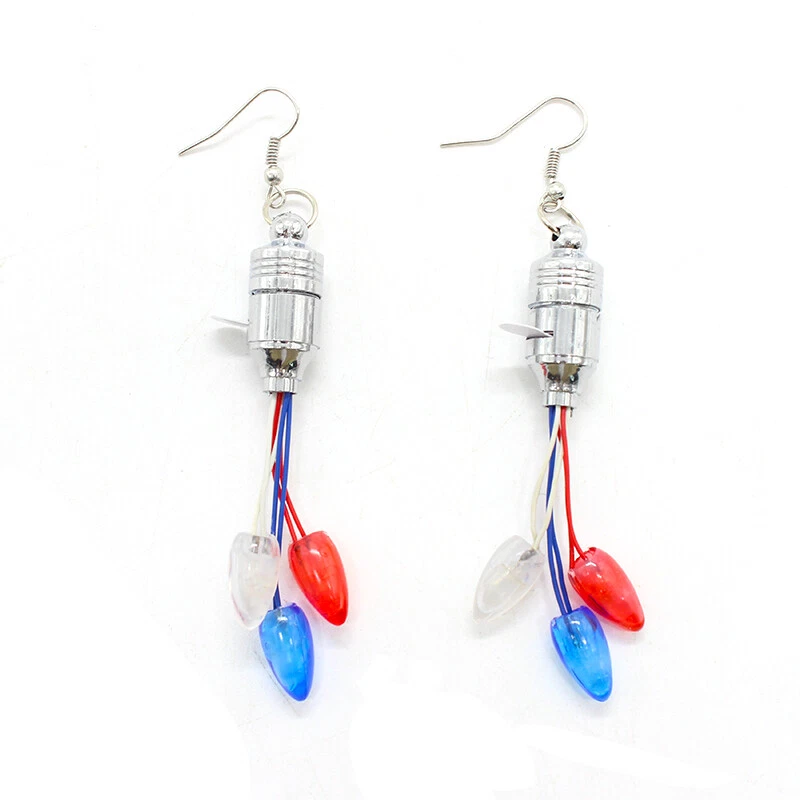 Blue light 2024 up earrings