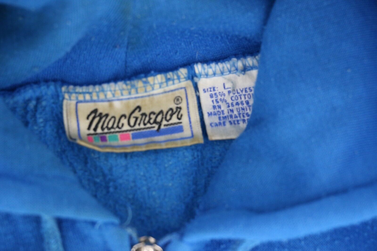 VINTAGE MacGregor Mens Full Zip Oversize Hooded C… - image 3