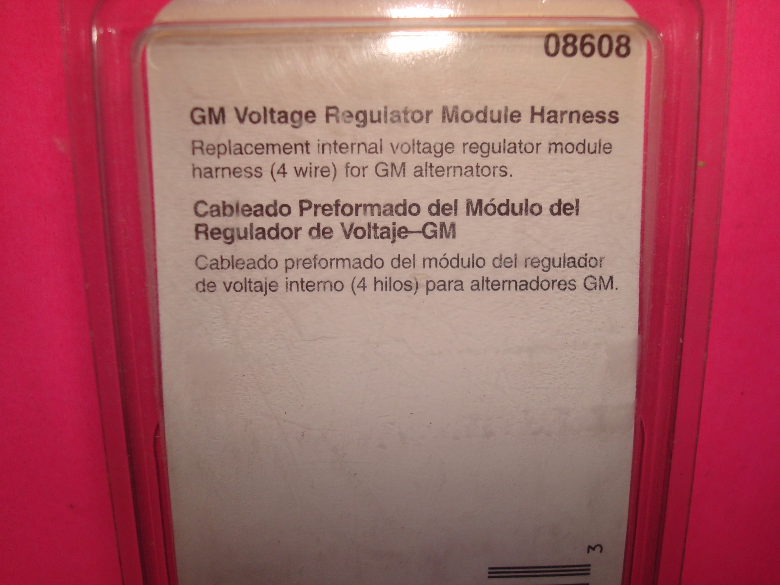 GM ALTERNATOR VOLTAGE REGULATOR MODULE 4 WIRE HARNESS CONNECTOR SOCKET
