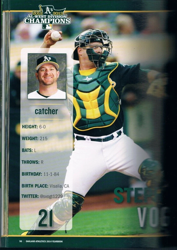 Official Oakland Athletics A's 2014 Yearbook Reddick Yoenis Cespedes Sonny Gray - Image 3 of 3